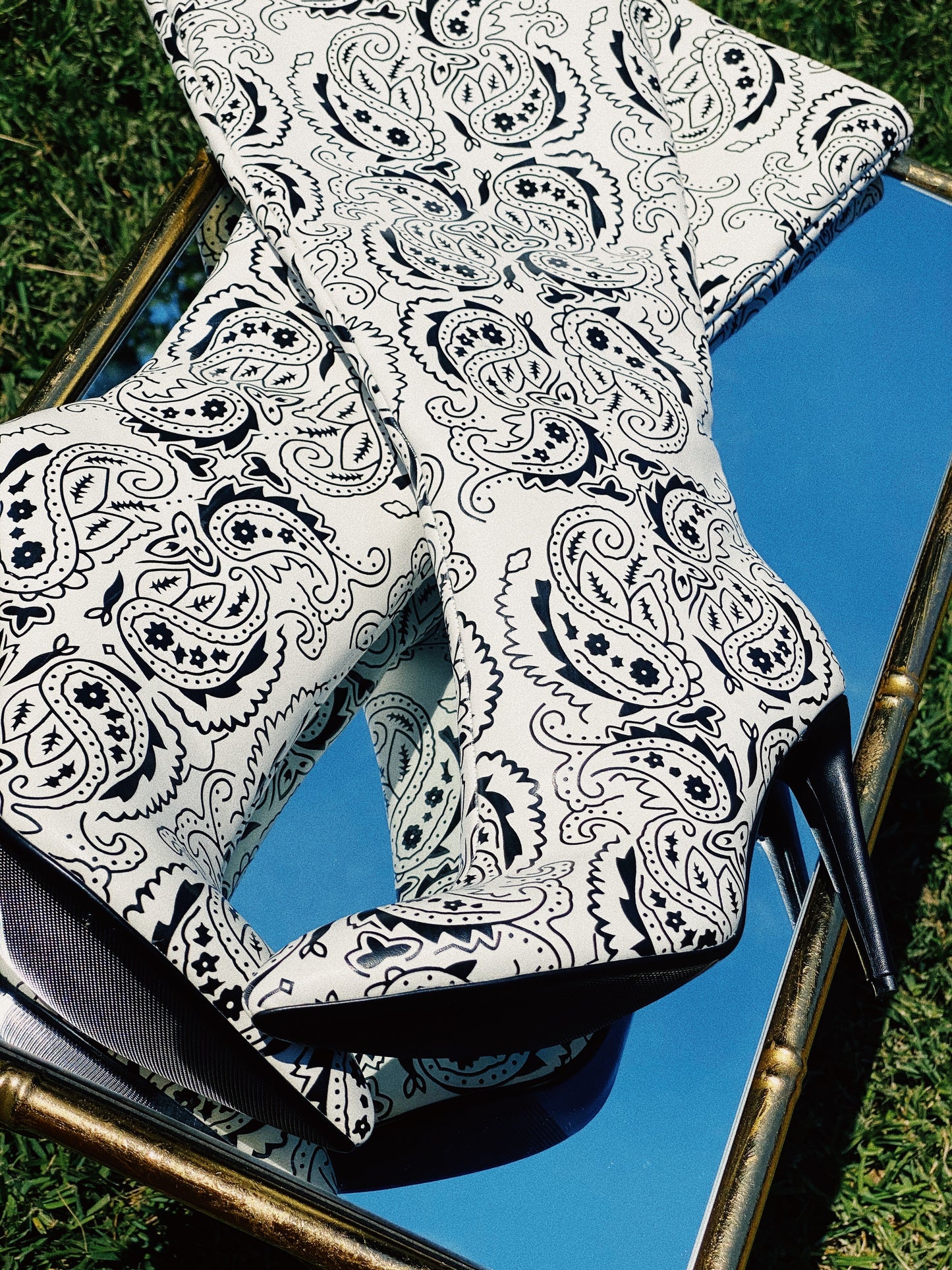 Archive: White Paisley Boot
